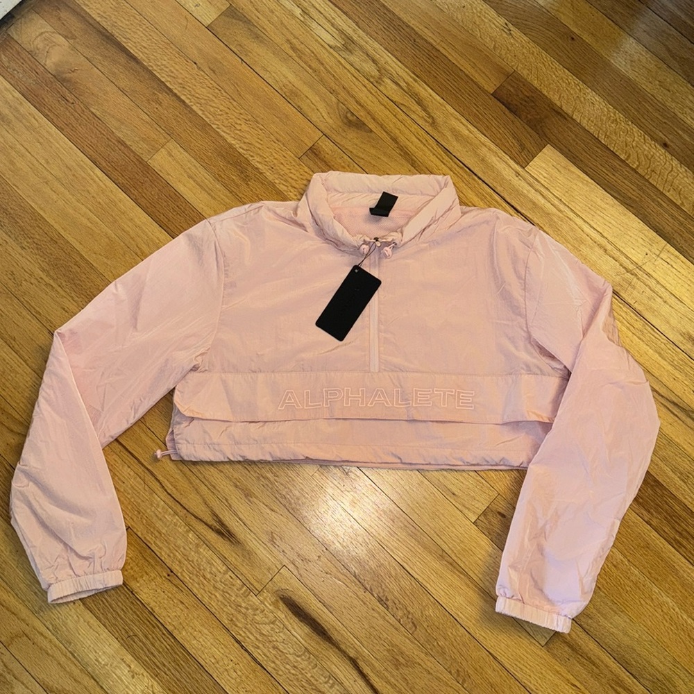 Alphalete Crop Windbreaker - Size Medium